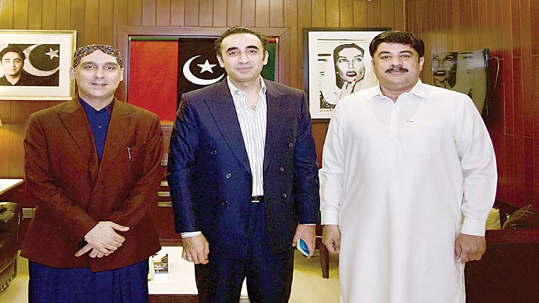 چیئرمین بلاول بھٹو سے صغیر بٹ ،قاسم گیلانی کی ملاقات 