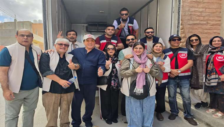 پاکستانی فنکارفلسطینیوں کی مدد کیلئے اردن پہنچ گئے ،راشن تقسیم کیا