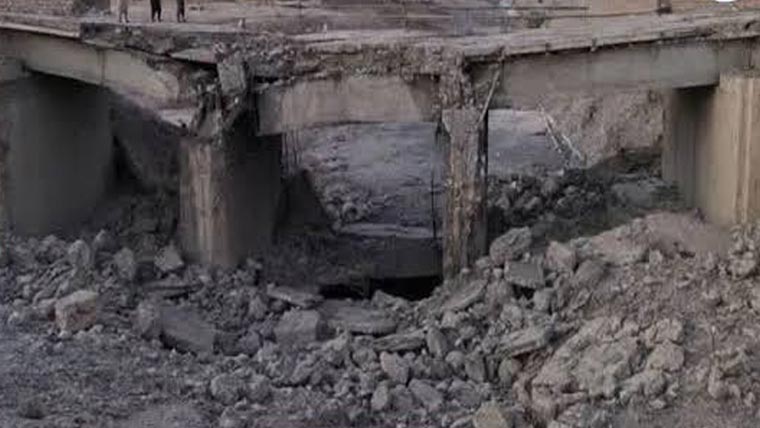  مستونگ :دھماکوں سے کوئٹہ کراچی شاہراہ کے 2 رابطہ پل تباہ