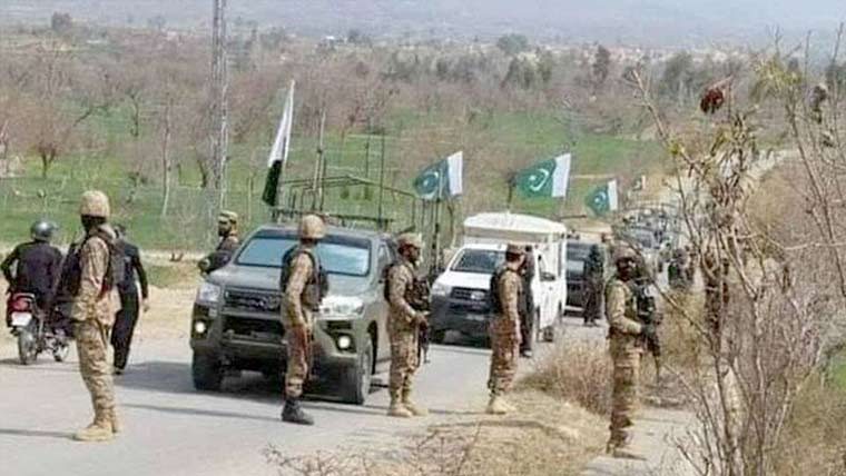  پختونخوا: دراندازی کی کوشش ناکام، 12 خوارج اور افغان طالبان ہلاک ، نائب صوبیدار شہید  