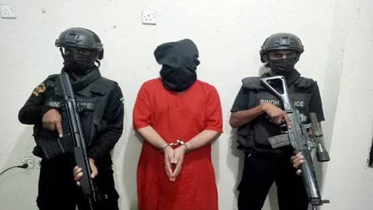 کراچی:فتنہ الہندوستان کا  دہشت گرد گرفتار،دستی بم برآمد