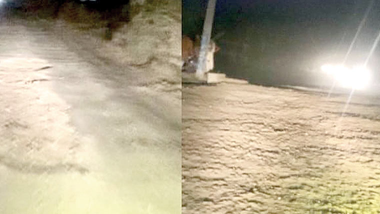 چند سال قبل تعمیر وزیر آباد رسول  نگر روڈ ٹوٹ پھوٹ کا شکار 