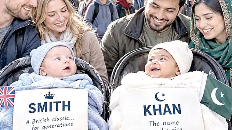 برطانیہ میں ’’سمتھ ‘‘کے مقابلے ’’خان‘‘مقبول ترین نام بننے لگا