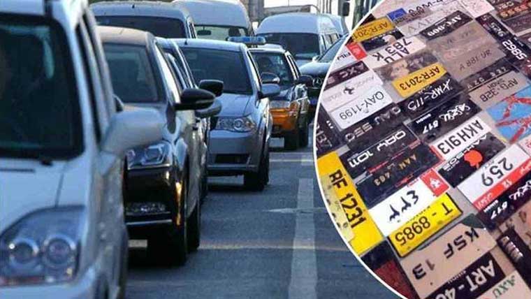  ٹیمپرڈ نمبر پلیٹس پر10گاڑیاں بند
