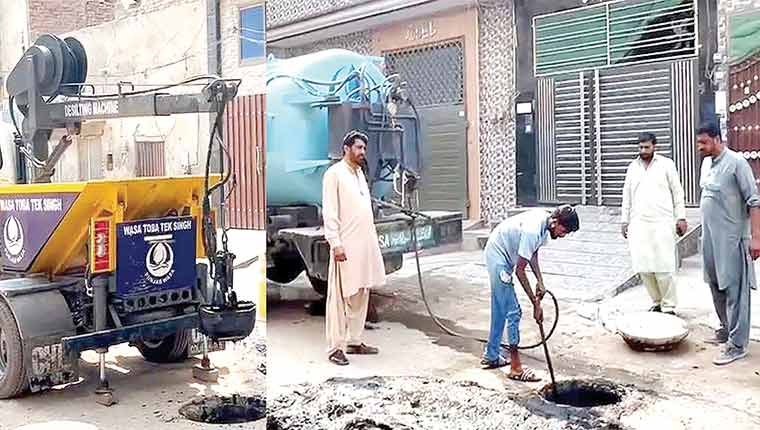 ٹوبہ : 12 ہزار رننگ فٹ سیوریج لائنوں کی صفائی مکمل