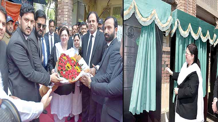 چیف  جسٹس  ہائیکورٹ  کا4عدالتی  مراکز  میں  ترقیاتی  منصوبوں  کا  افتتاح