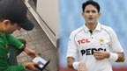 محمد عباس کی کمنٹیٹر کی گاڑی کے  ٹائر میں ہوا بھرواتے ویڈیو وائرل