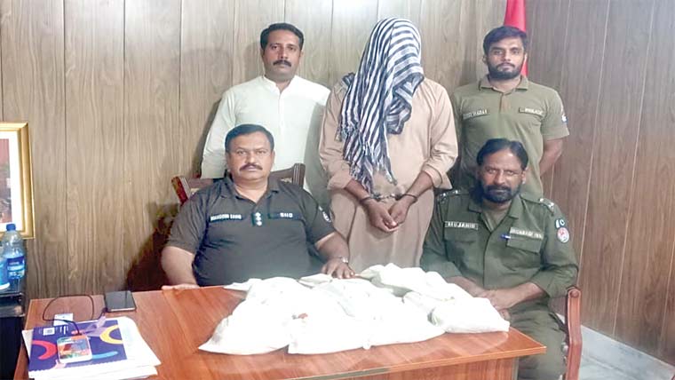 ٹھیکریوالا : 11 کلو 300 گرام   چرس برآمد، ملزم گرفتار