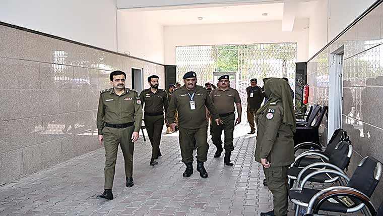سی پی اور کا کرکٹ سٹیڈیم کا دورہ، سکیورٹی انتظامات کا جائزہ