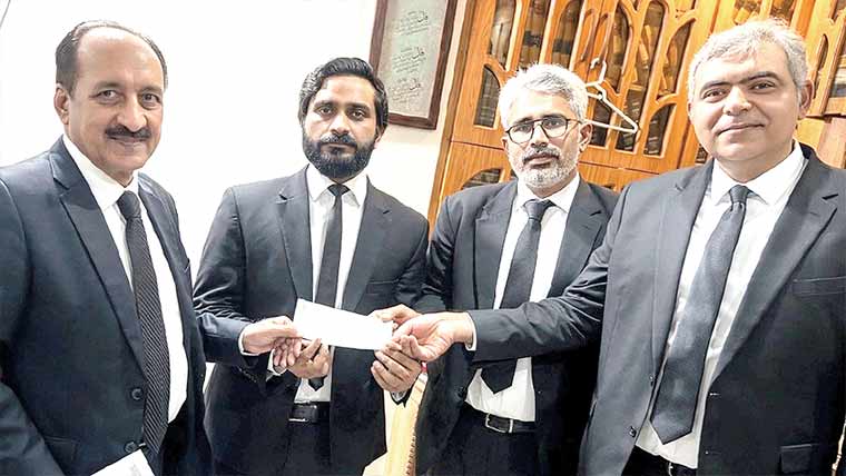  تحصیل بار ایسوسی ایشن نوشہرہ ورکاں  کیلئے 30لاکھ روپے کی گرانٹ