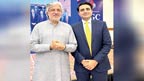 ایگزیکٹو ڈائریکٹر پنجاب گروپ  آف کالجز سہیل افضل سے  آصف عثمانی کی ملاقات 