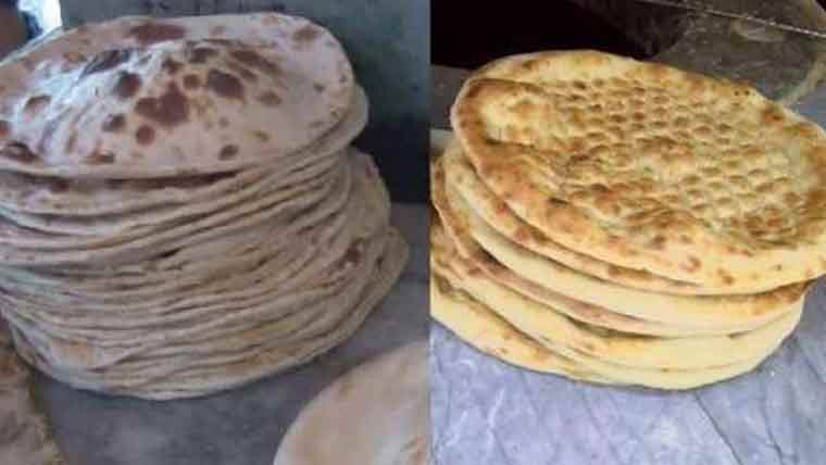 نان 35 روپے ، روٹی 25 روپے میں فروخت ہونے لگی