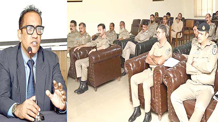 ڈسٹرکٹ پبلک پراسیکیوٹر کا موٹروے  پولیس ایم ٹو ساؤتھ کے دفتر کا دورہ 