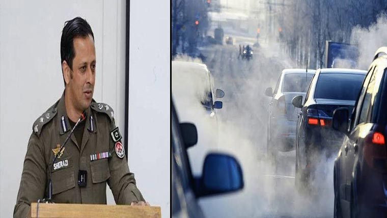  دھواں چھوڑنے والی961 8 گاڑیوں کو چالان ٹکٹس جاری 