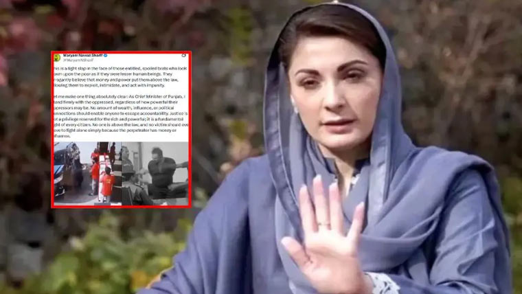 مریم نوا زنے پٹرول پمپ ملازم پر تشدد  کے ملزم کی گرفتاری کی ویڈیو شیئر کردی 