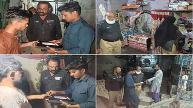 مومن آباد میں سرچ آپریشن، مشتبہ افراد کی بائیومیٹرک تصدیق