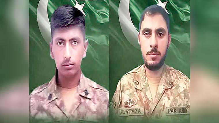  بلوچستان،پختونخوا:7دہشتگرد ہلاک،2جوان شہید