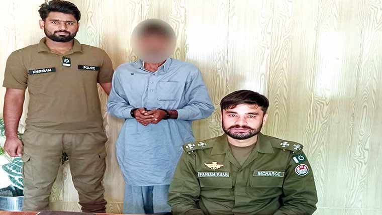  منشیات فروش گرفتار،1 کلو  350 گرام چرس برآمد