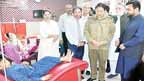  آر پی او کی خون کی بیماریوں میں مبتلا بچوں سے ملاقات