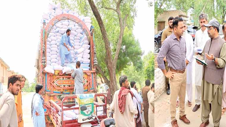 داؤد خیل سے دو ٹرکوں سے 1800 تھیلا آٹا سمگل کرنے کی کوشش 