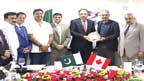  پاکستان میں کینیڈا کے ہائی کمشنر طارق  خان کا دورہ سیالکوٹ انٹرنیشنل ائرپورٹ 