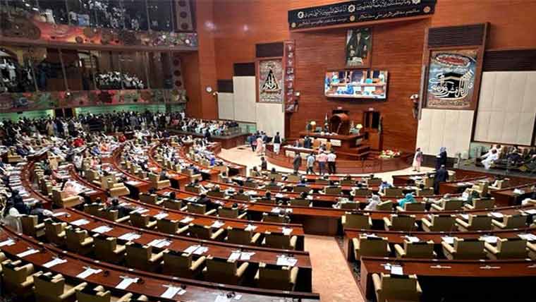  سندھ اسمبلی میں اپوزیشن کا شور شرابہ،  ’’ سندھو دیش نامنظور‘‘ کے نعرے 