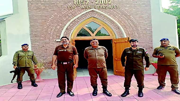 راولپنڈی پولیس کی گرجا گھروں اور دیگر  اہم و حساس مقامات کی سکیورٹی مزید سخت