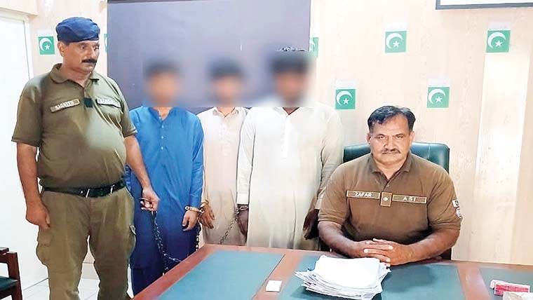  نقب زنی کی وارداتوں میں ملوث 3 رکنی گینگ گرفتار