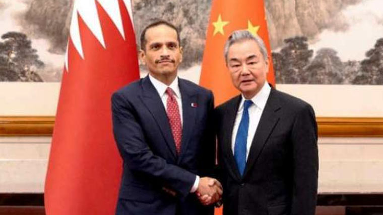 قطر ی وزیر اعظم کی چینی وزیرخارجہ سے ملاقات