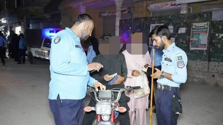 سرچ آپریشنز، 12مشکوک افراد، 21موٹر سائیکل تھانے بند