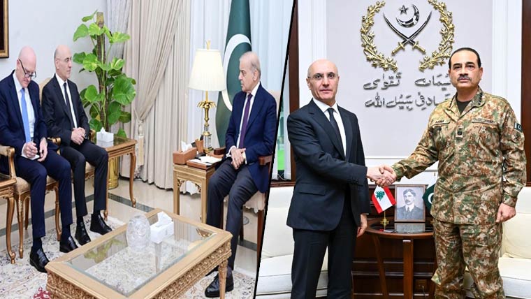 لبنانی وزیر داخلہ کی شہبازشریف، فیلڈ مارشل سے ملاقاتیں