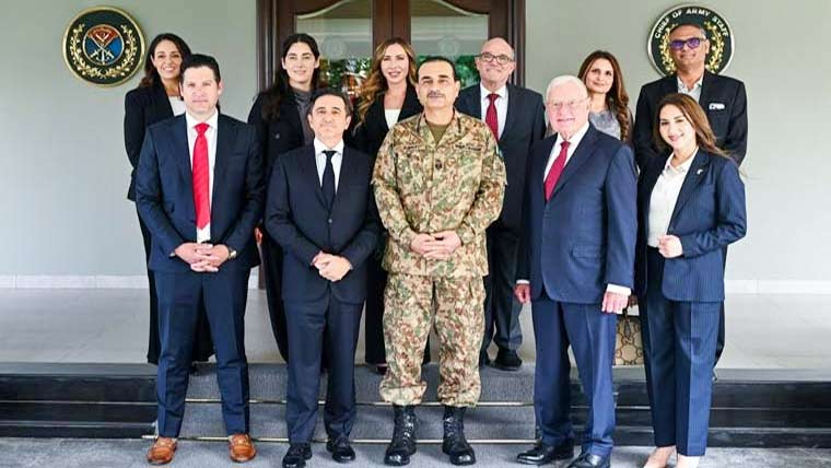 فیلڈ مارشل عاصم منیر سے امریکی  کمپنی پاورس کے وفد کی ملاقات 