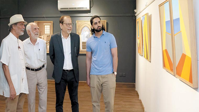 آرٹ سٹی گیلری میں اکرم اسپال کے فن پاروں کی نمائش