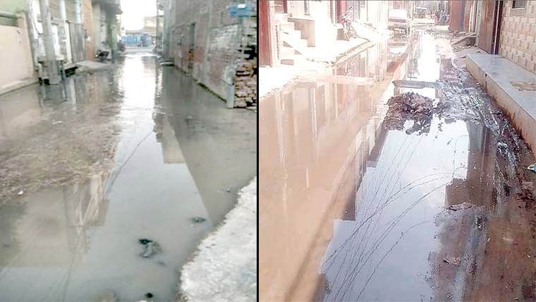 ٹبی سہراب میں سیوریج نظام تباہ، گندا پانی گلیوں میں جمع
