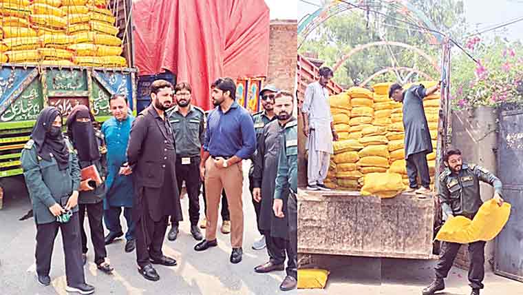  کم وزنی زائد پلاسٹک شاپر بیگ کے تین ٹرک پکڑے گئے