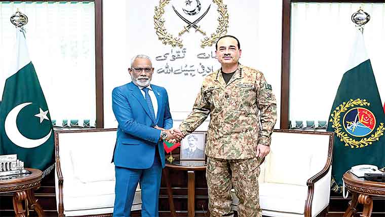 فیلڈ مارشل عاصم منیر سے مالدیپ کے سپیکر کی ملاقات، تعاون بڑھانے کا عزم 