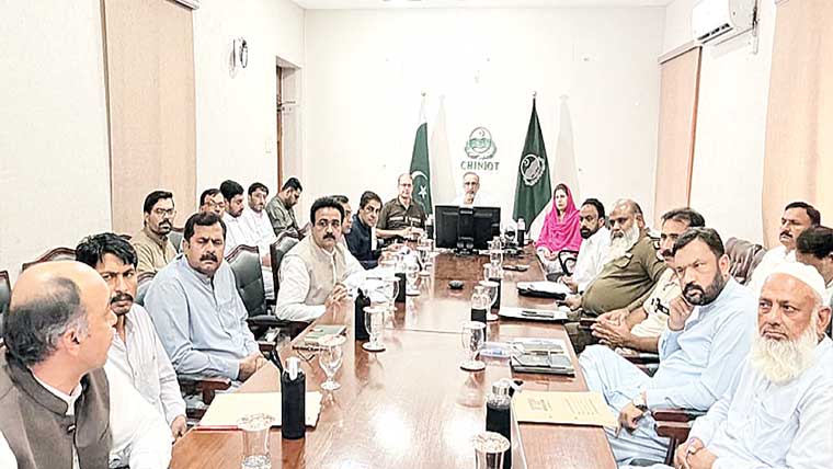 چنیوٹ: کوآرڈینیشن کمیٹی کا اجلاس، ترقیاتی منصوبوں کا جائزہ