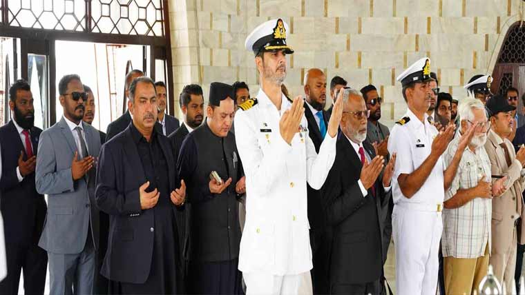  مالدیپ کی پارلیمنٹ کے وفد کا مزار قائد، سندھ اسمبلی کا دورہ 