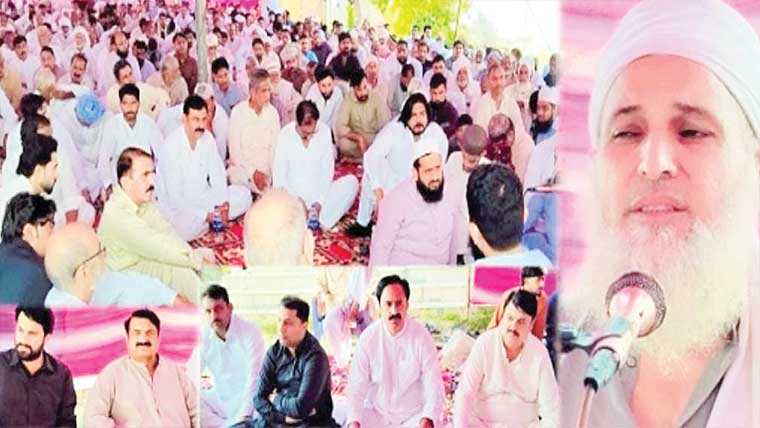وزیرآباد:احتشام الحق  چیمہ آف کوٹ جعفر کے والد  کے ایصال ثواب کیلئے محفل 