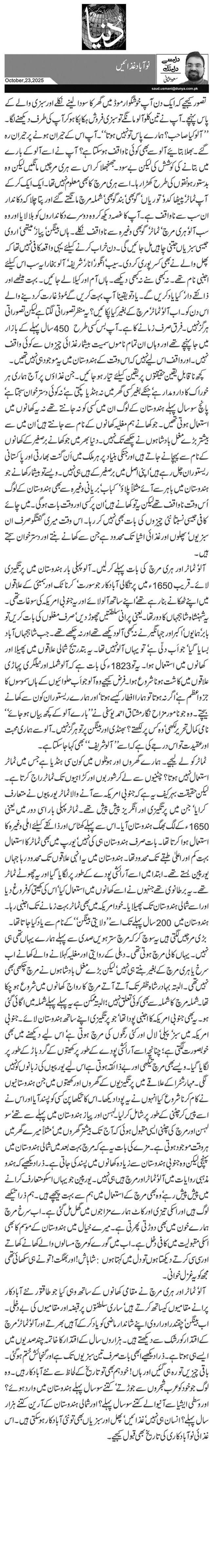  نوآباد غذائیں