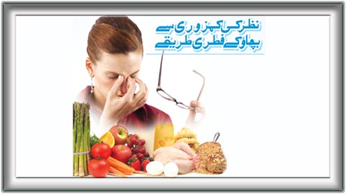نظر کی کمزوری سے بچائو کے فطری طریقے 