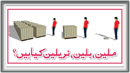 ملین، بلین، ٹریلین کیا ہیں؟ 