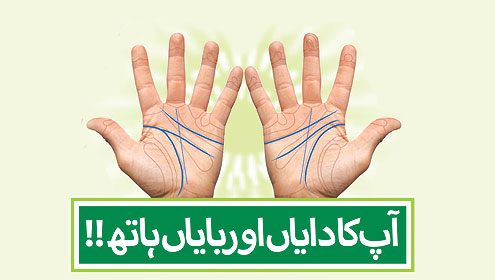 آپ کادایاں اور بایاں ہاتھ!!