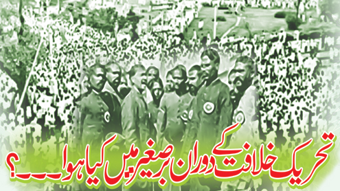 تحریک خلافت کے دوران برصغیر میں کیا ہوا۔۔۔؟