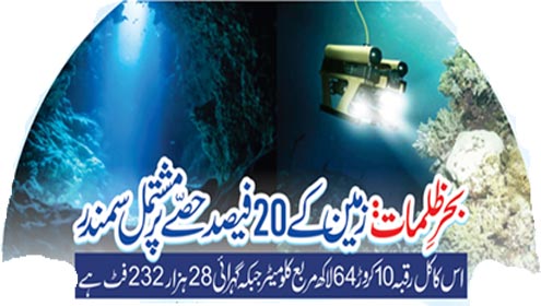 بحر ظلمات:زمین کے 20فیصد حصے پر مشتمل سمندر