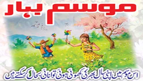 موسم بہار:اس موسم میں اپنی  سال بھر کی کھوئی ہوئی  توانائی  بحال کر سکتے ہیں