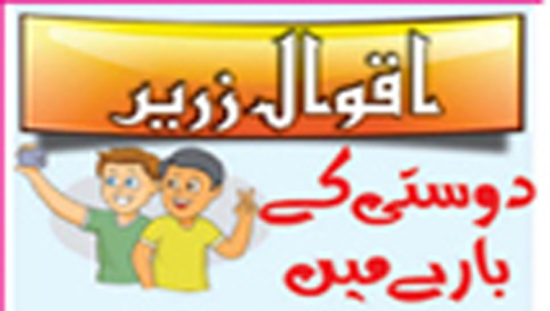 اقوال زریں دوستی کے بارے میں 